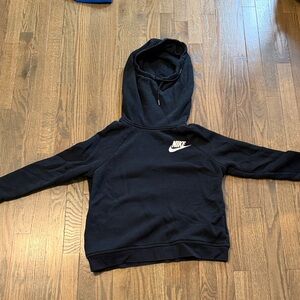 Nike black Hoodie with White Logo